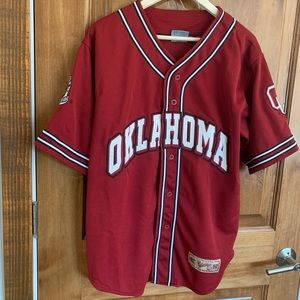 Oklahoma Sooners Mens Medium Baseball Jersey